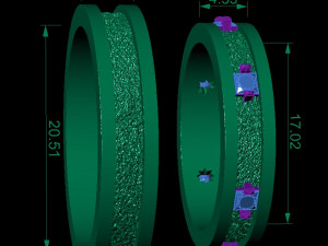 fashion wedding ring 3D Print Model