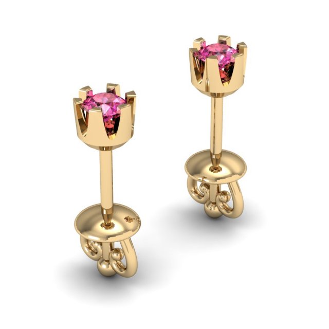 fashion stud earring 3D प्रिंट मॉडल .c4d .max .obj .3ds .fbx .stl .blend 