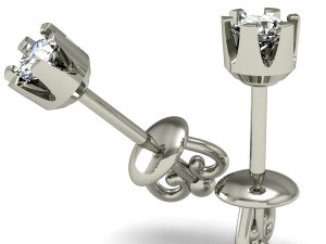 fashion stud earring 3D प्रिंट मॉडल