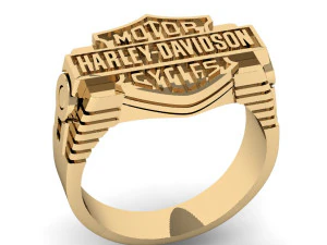 man ring harley-davidson 3D Print Model