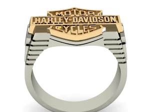 man ring harley-davidson 3D Print Model