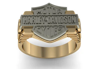 man ring harley-davidson 3D Print Model