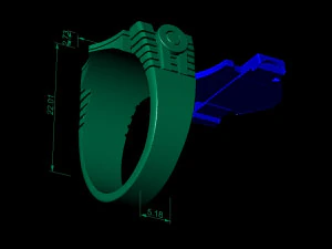 man ring harley-davidson 3D Print Model