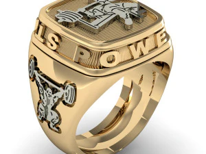 mans ring power strength gym 3D Print Model