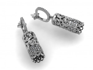 eastern earrings and pendant 3D-printmodel