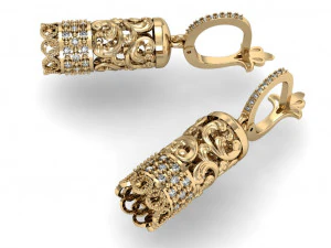 eastern earrings and pendant 3D Print Model