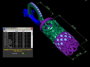 eastern earrings and pendant 3D-printmodel