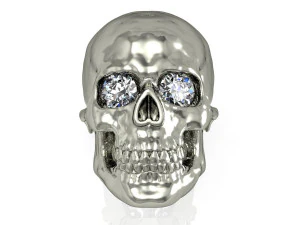 stud earring human scull 3D Print Model