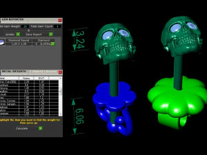 stud earring human scull 3D Print Model