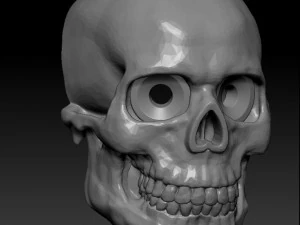 stud earring human scull 3D Print Model