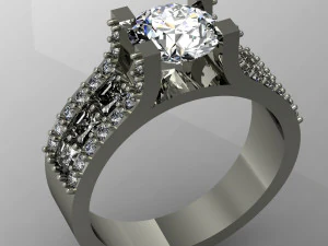 engagement ring 3D Print Model