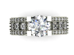 engagement ring 3D Print Model