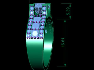 engagement ring 3D Print Model
