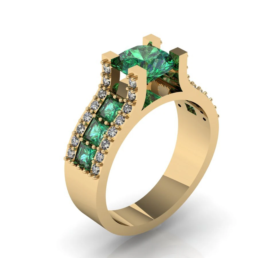 engagement ring 3D Print Model .c4d .max .obj .3ds .fbx .stl .blend