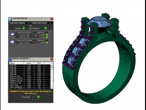 engagement ring 3D Print Model