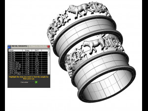 engagement rings lion and lioness 3D प्रिंट मॉडल