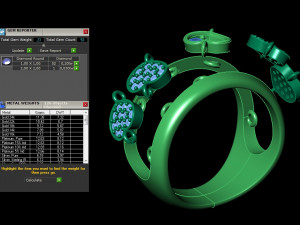 ring with moving hearts 3Dプリントモデル