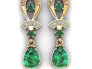 fine earrings with precious stonesfine earrings with precious stonesfine earrings with precious ston 3D Print Model