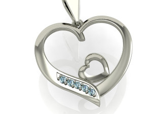 beautyful pendant hearts Modello di stampa 3D