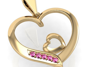 beautyful pendant hearts 3D प्रिंट मॉडल