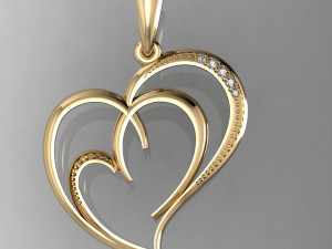 beautyful pendant hearts 3D प्रिंट मॉडल