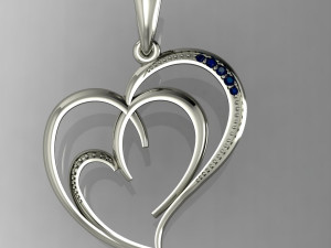 beautyful pendant hearts 3D 프린트 모델