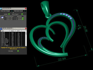 beautyful pendant hearts 3D 프린트 모델