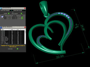 beautyful pendant hearts 3D Print Model