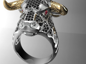 male ring bull Modello di stampa 3D