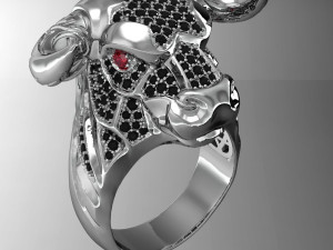 male ring bull 3D printmodel