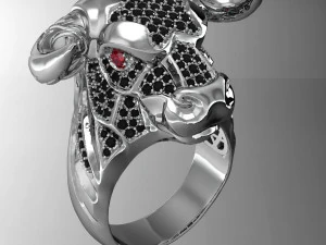 male ring bull 3D Print Model