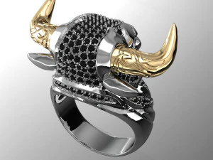 male ring bull 3D Print Model