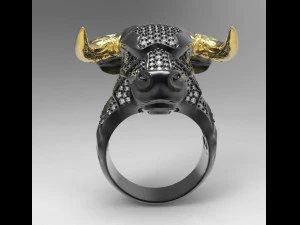 male ring bull 3D Print Model