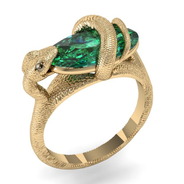 fashion snake ring 3D प्रिंट मॉडल .c4d .max .obj .3ds .fbx .stl .blend 
