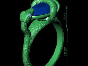 fashion snake ring 3D Print Model