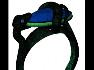 fashion snake ring 3D Print Model