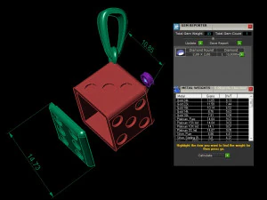 pendant dice 3D Print Model