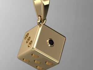 pendant dice 3D Print Model
