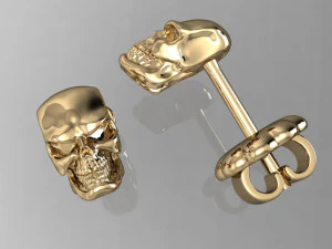 earrings with a skull 3D Print Model