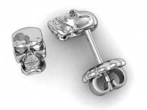 earrings with a skull Modelo de impresión 3D