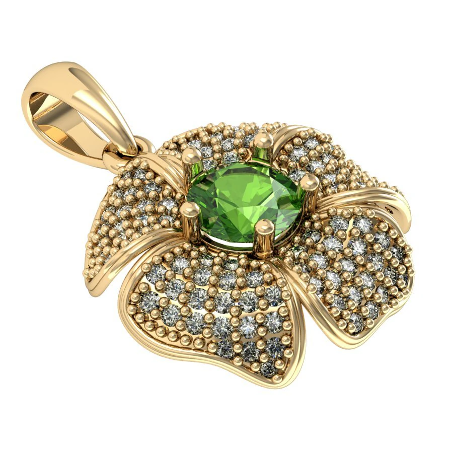 beautiful pendant flower 3D Print Model .c4d .max .obj .3ds .fbx .stl .blend 