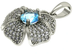 beautiful pendant flower 3D Print Model