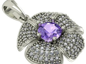 beautiful pendant flower 3D Print Model