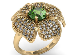 beautiful ring flower 3Dプリントモデル