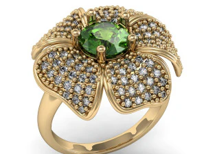 美丽的环花 3D 打印模型