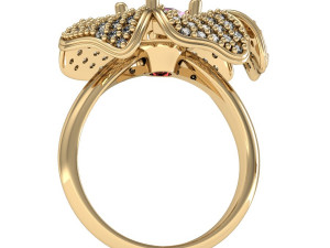 beautiful ring flower Model Cetak 3D