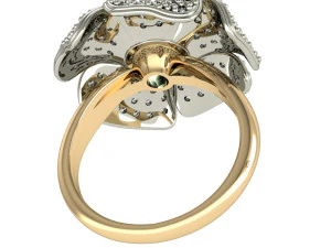 beautiful ring flower 3D Print Model