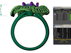 beautiful ring flower Model Cetak 3D