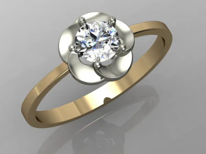 Verlobungsring 3D Druckmodell