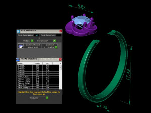 engagement ring 3D प्रिंट मॉडल